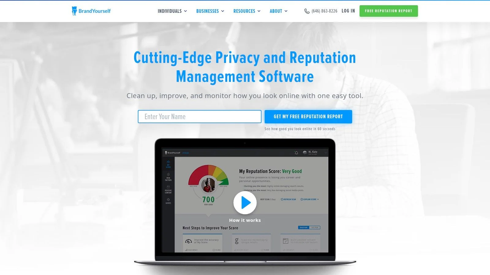 BrandYourself (Free Online Reputation & Privacy Scan)