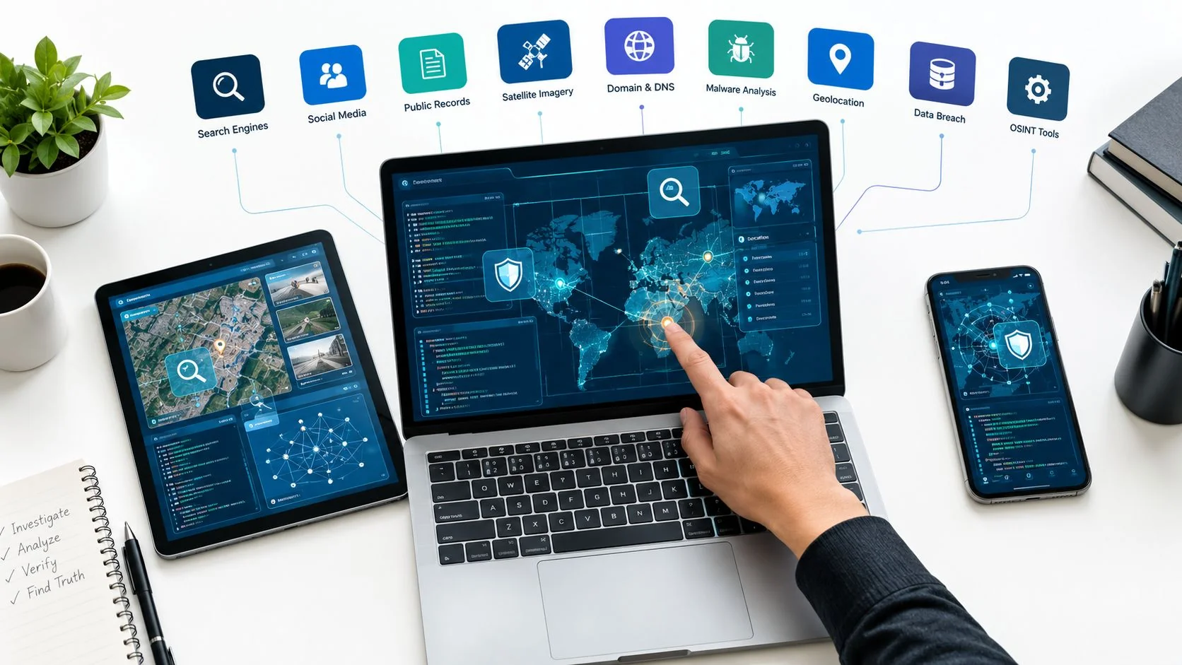 Explore 10 OSINT tools and techniques for footprint discovery, verification, asset mapping, ethical research, and online identity protection.