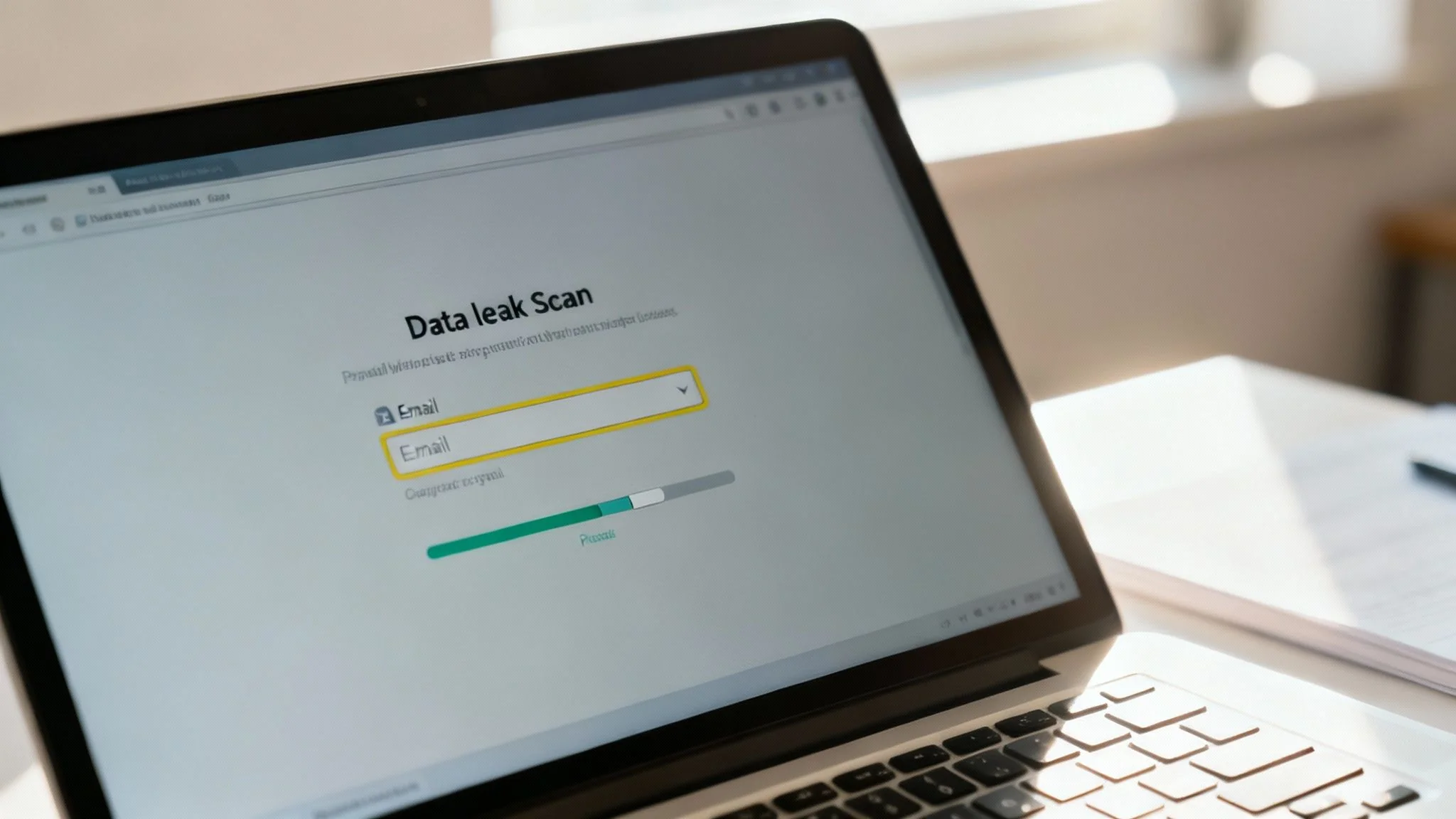 An annotated screenshot showing an email address being entered into a data leak checker website, with a prominent "Check Now" button.