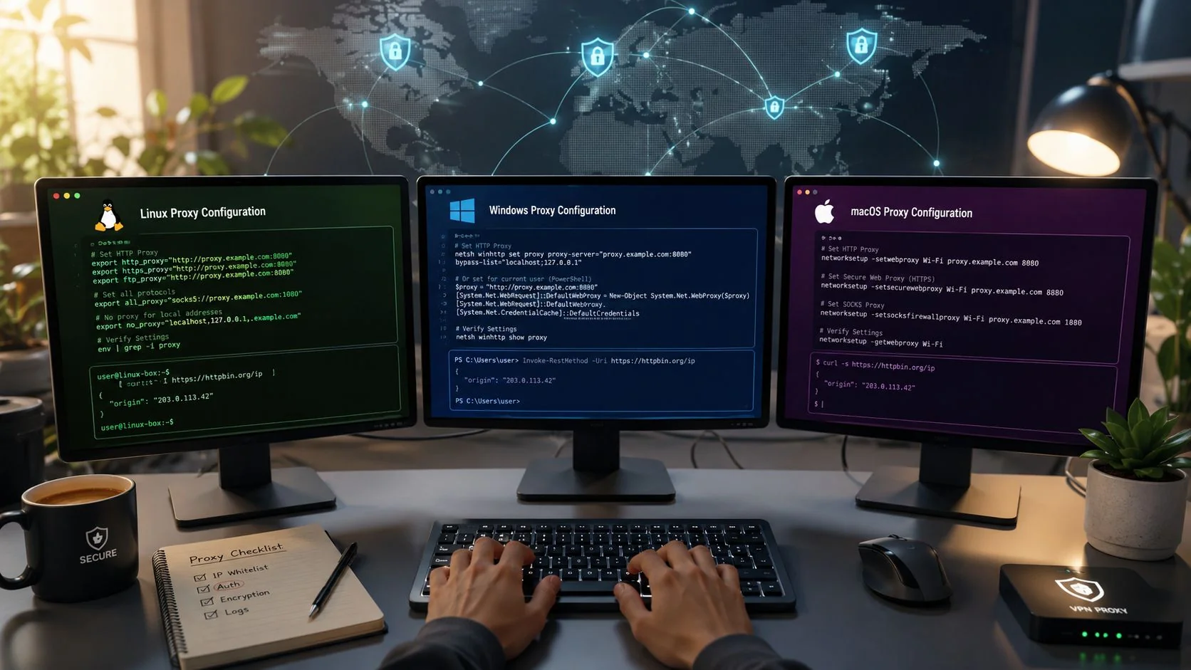 Master Proxy Server Setup on Any Os
