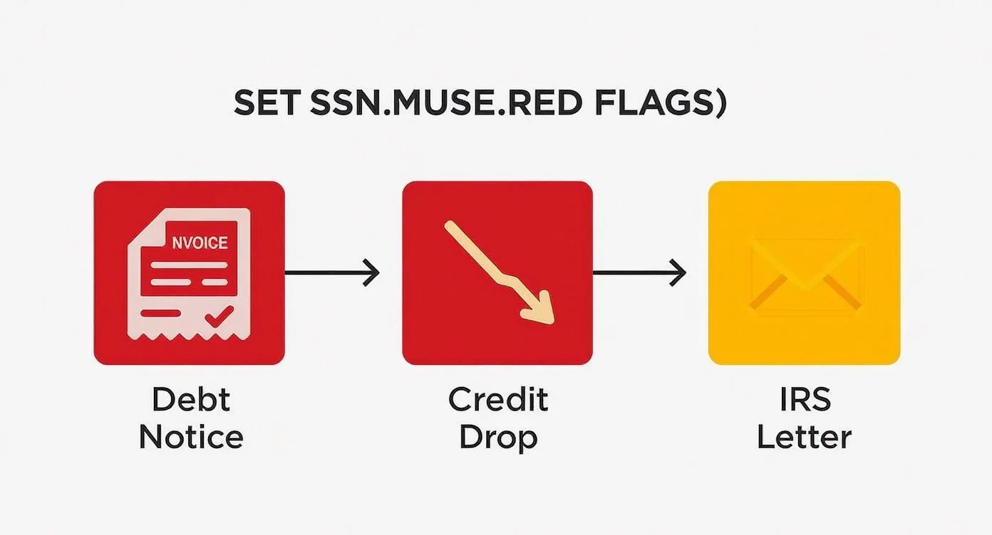 Infographic about what can someone do with your ssn