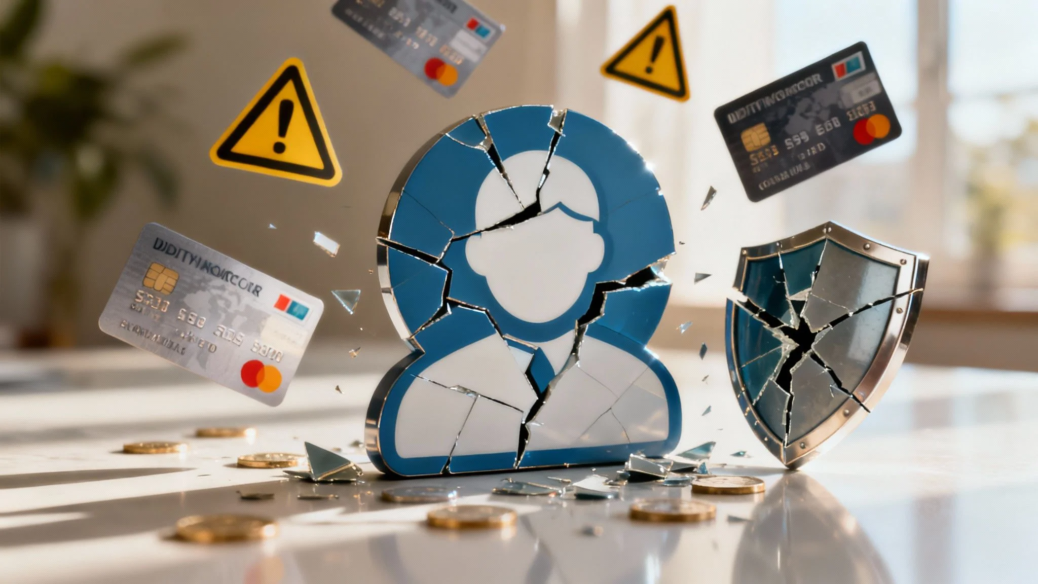 An illustration showing the cascading negative effects of a data breach on a business and its customers.